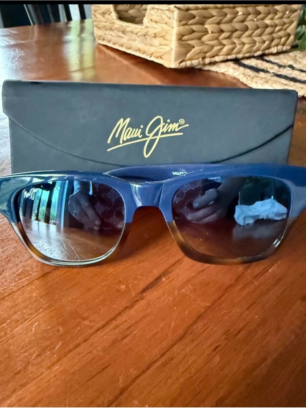 Maui Jim Blue Gradient Wayfarer Sunglasses